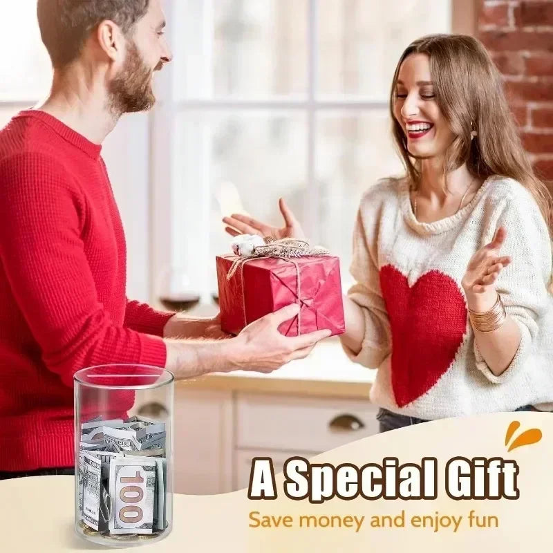 Clear Savings Piggy Bank