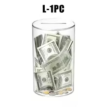 Clear Savings Piggy Bank